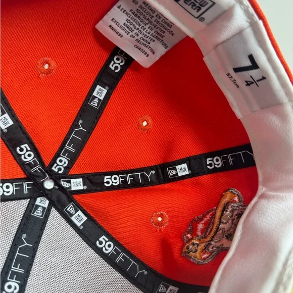 Round Rock Express 59FIFTY Fitted Hat – Orange & Brown – New Era – Size 7 1/4 - Picture 5 of 7